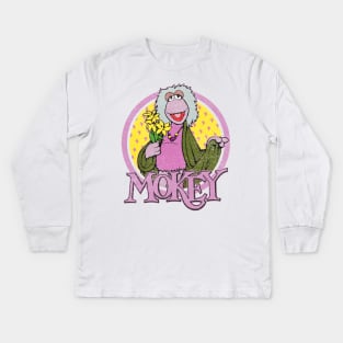 Mokey fraggle Kids Long Sleeve T-Shirt